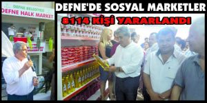 DEFNE’DE SOSYAL MARKETLER…