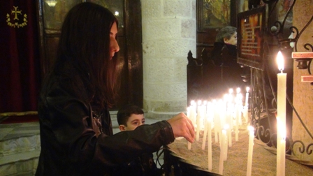 NOEL Bayramı nedeniyle Antakya Ortodoks Kilisesi’nde ayin düzenlendi. Düzenlenen ayini