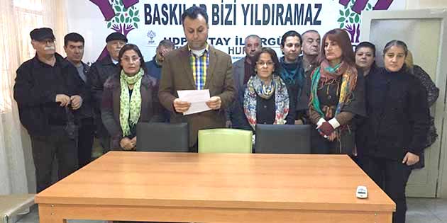 HDP Hatay İl Eşbakanı Kerem Nalbant, ilimiz de gözaltılara devam