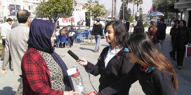 Kadınlara çiçek… Hatay Kültür