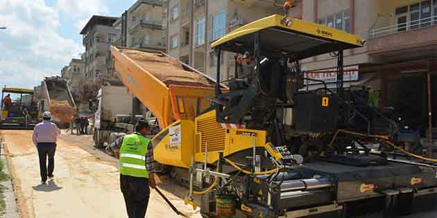 Harbiye yoluna beton asfalt… Hatay Büyükşehir Belediyesi Fen İşleri Dairesi