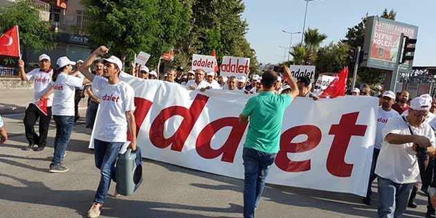 Hatay’da da CHP öncülüğünde “ADALET” arayışı yürüyüşü yapıldı CHP İl