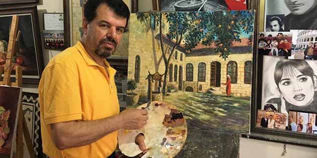 Antakyalı Ressam Yusuf Altunay, Paris’teki “Antakya Rüzgarı” adlı sergiye, ilimiz