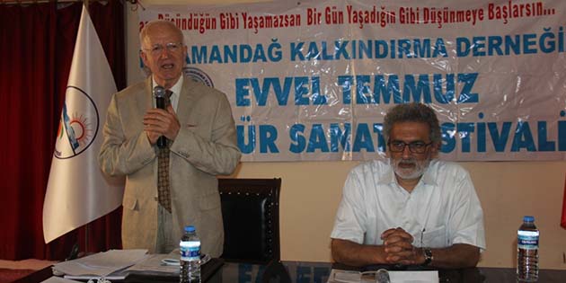 Türkiye’nin dünyaca ünlü hukukçusu Prof. İbrahim Kaboğlu, Samandağ’daki panelinde, “Hukuk