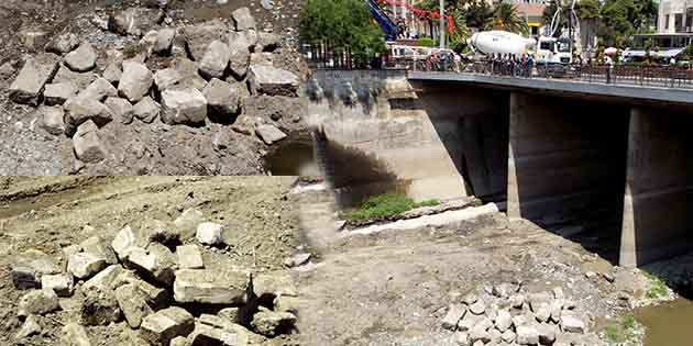 Sessizce bekliyorlar! Hatay Büyükşehir Belediyesi tarafından, Asi Nehri’ndeki kirliliği ortadan