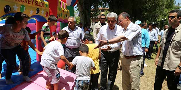 Hatay Büyükşehir Belediyesi, Hassa’daki 15 Kasım Parkı’na “Oyun Parkuru” kazandırdı.