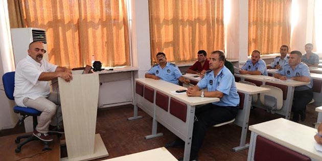 HBB bünyesinde hizmet veren zabıta personeline “Görevde Yükselme Sınavı” öncesi,