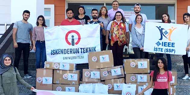 Ardından ihtiyaç sahiplerine… İskenderun Teknik Üniversitesi (İSTE) kampüsü içerisine yerleştirilen