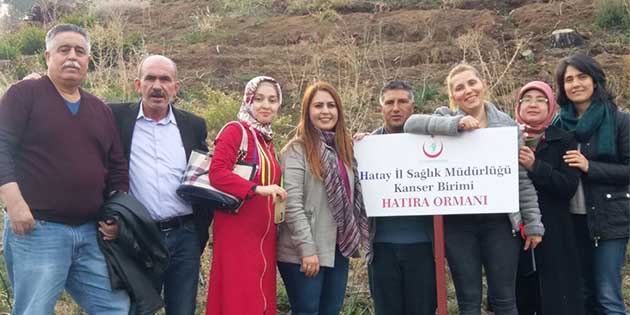 Hatay İl Sağlık Müdürlüğü’nden bir grup, geçtiğimiz hafta sonunda ağaç