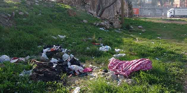 Terkedilmiş vaziyetteki eski Roma