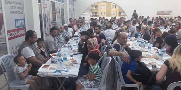 Çorba Evinde iftar jesti Antakya Belediyesi Mahvel Sosyal Tesisleri’nde bulunan