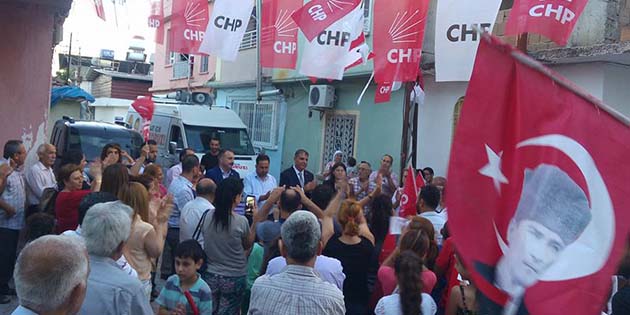 CHP’li Adaylar Güzelmansur ve Duman’dan, Gazi Mahallesi ziyareti CHP Hatay