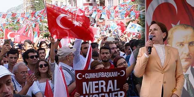 Akşener, dün geldiği Antakya’da coşkuyla karşılandı, iddialı söylemlerde bulundu …