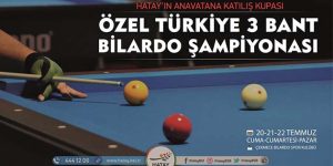 Hatay’da Bilardo Turnuvası