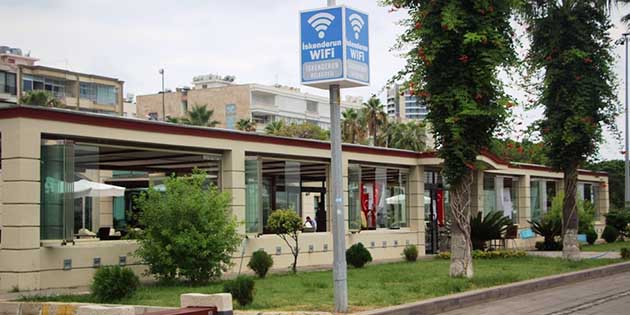 Sahilde ücretsiz internet İskenderun