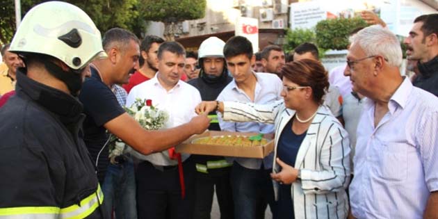 Hatay Milletvekili Suzan Şahin, itfaiye teşkilatının 304. kuruluş yıldönümünü kutlamak