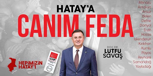 Hatay’a canım feda Hatay