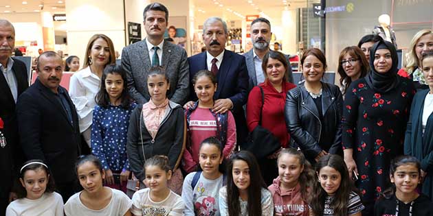 TOKİ Şehit Ömer Adaş Ortaokulu Sergisi Primemall’da Antakya TOKİ Şehit