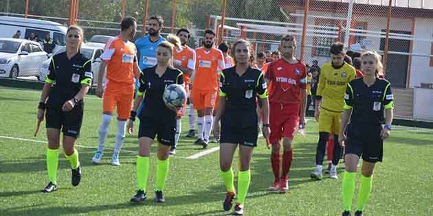 Karaağaç sahasında 4 Hakem de Kadın… Hatay BAL Ligi ekibi