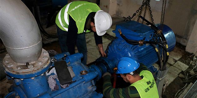 HATSU’dan içme suyu tesislerinde bakım onarım çalışmaları Hatay Büyükşehir Belediyesi