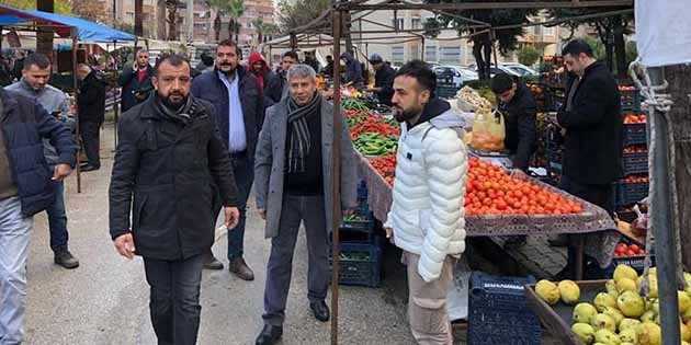 CHP adayı Hatunoğlu; esnafla, vatandaşla bir araya geldi CHP Antakya