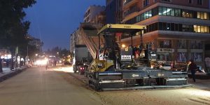 Atatürk Caddesi’nde gece gündüz çalışma …