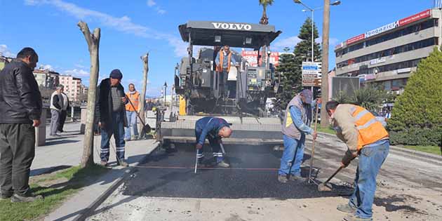 İstiklal caddesine beton asfalt Hatay Büyükşehir Belediyesi Fen İşleri Dairesi