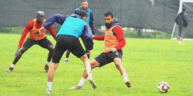 Hatayspor Yağmurda Çalıştı Hatayspor’da,