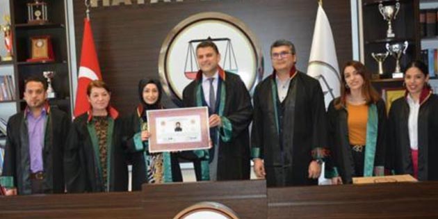 Hatay Barosu’na yeni bir Avukat daha katıldı Selçuk Üniversitesi Hukuk