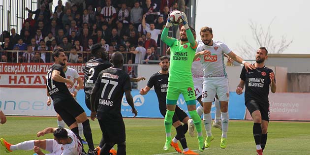 Hatayspor, dün İstanbul’da Ümraniyespor ile golsüz berabere kaldı. Özellikle 2.yarıda