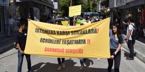 Samandağ’da   “İstismar”  protestosu