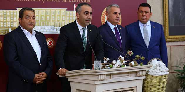 MHP’li Vekil Kaşıkçı, TBMM’de, Amik Ovası Pamuk Çiftçisinin sorunlarını anlattı: