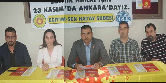 Haklarımız, Geleceğimiz, Öğrencilerimizin Hakkı İçin… Hatay Eğitim Sen Yürüme Kurulu