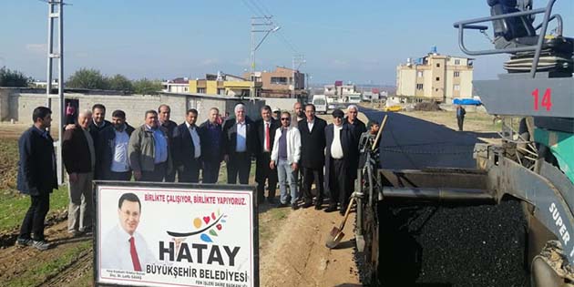 Reyhanlı-Yeşilova’ya Asfalt… Hatay Büyükşehir