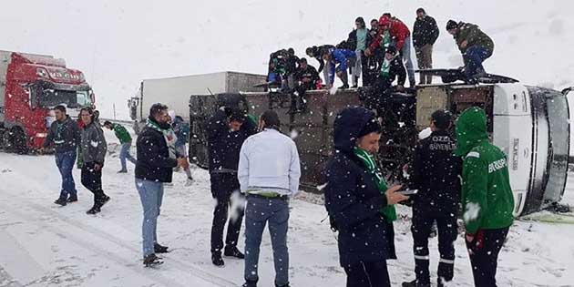 Cumartesi günü oynanan Erzurumspor-Bursaspor maçını izlemek üzere Erzurum’a giden Bursaspor