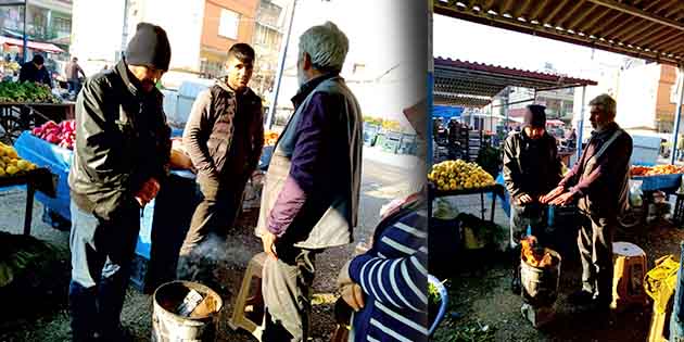 Antakya’da hava sıcaklıklarının eksilere kadar düşmesi, semt pazarı esnafını fena