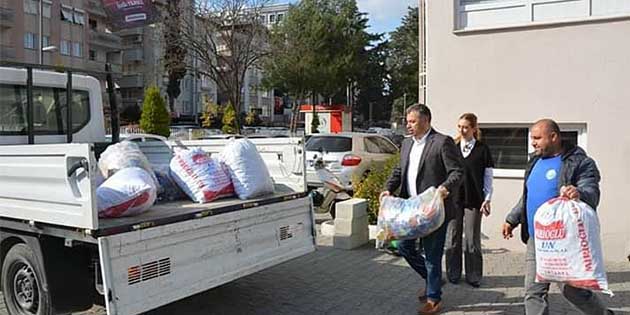 26 çuval plastik kapak…