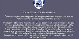 Adana Demirspor taraftarları, maç öncesi söz ve mesajlarını tutmadı…