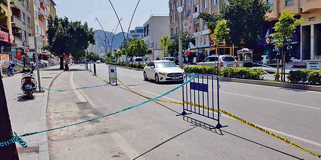 Antakya kent merkezinde, koronavirüs nedeniyle kent içi trafikte düzenleme adına