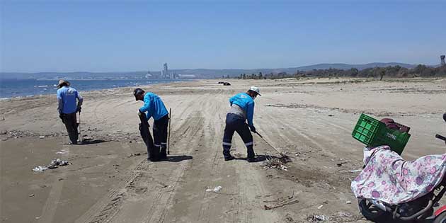 Sahil ve deniz temizliğine başlandı