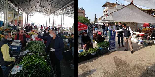 Semt pazarlarında da Kovid