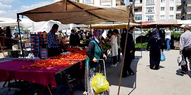 Hatay ili genelinde kurulan sebze ve meyve pazarlarının tarihleri, hafta