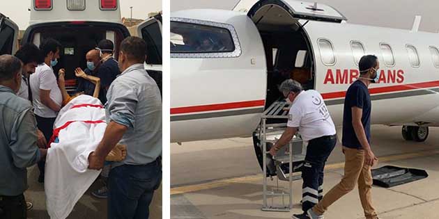 Arabistan’a Ambulans Uçak Gönderildi