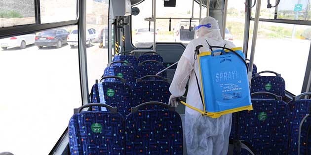 Hatay Büyükşehir Belediyesi’nden küresel salgın tedbirleri Hatay Büyükşehir Belediyesi, Covid19