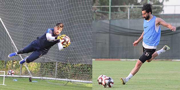 Hatayspor’da, hafta içinde futbolculara uzaktan şut egzersizleri yaptırıldı. Bordo-Beyazlı ekibin