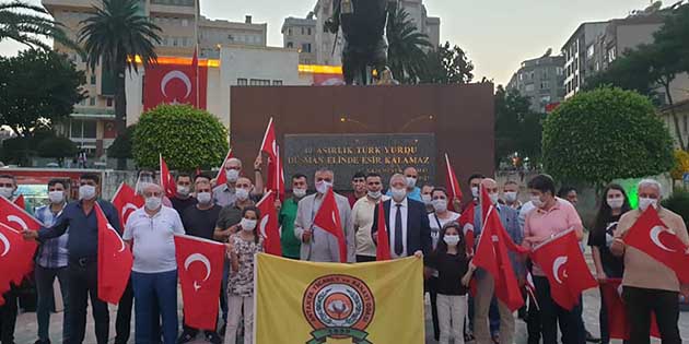 Çarşamba akşamı, tüm yurtta olduğu gibi ilimizde de yapılan “15