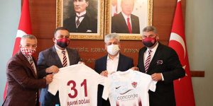 Hatayspor’dan Teşekkür Ziyareti Vali’ye