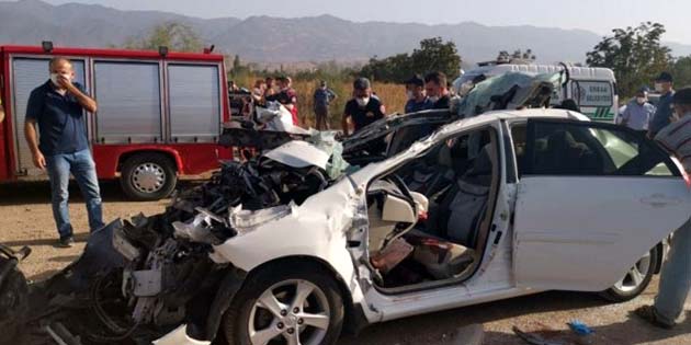 Hatay’da görevli Astsubay, aracıyla