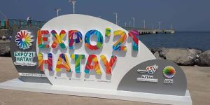 İskenderun Sahiline EXPO Logosu