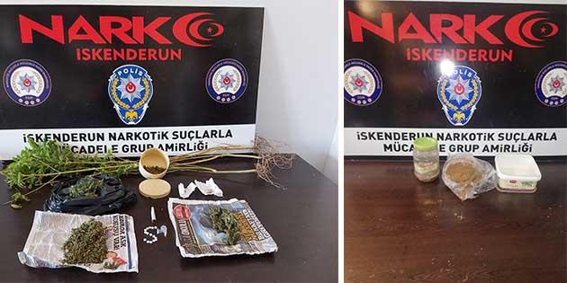 Toplam 1 kg uyuşturucu ele geçti, 2 sanık gözaltında… İskenderun’da